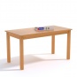 Rechtecktisch, 120x60 cm (B/T), 64 cm hoch, 